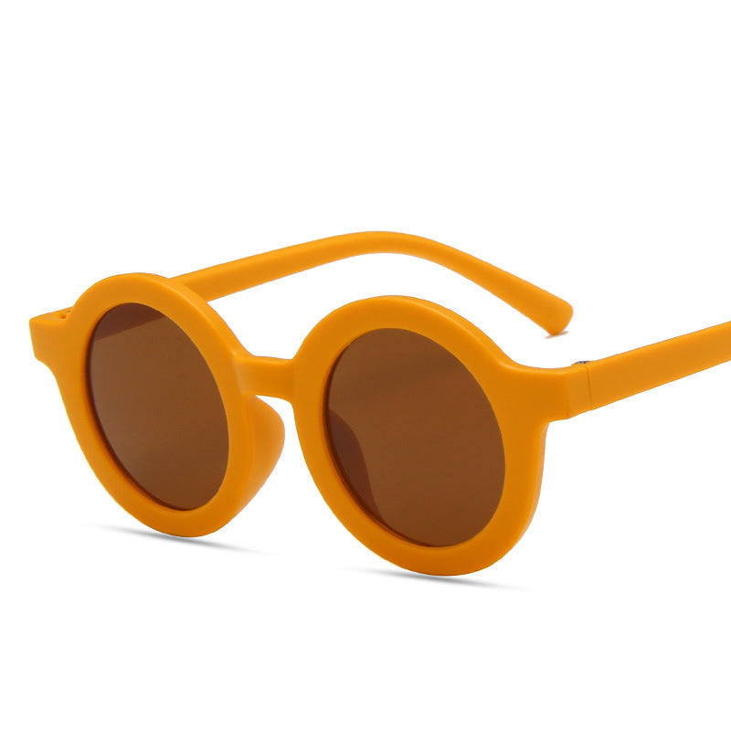 Wholesale children's round frame cartoon sunglasses